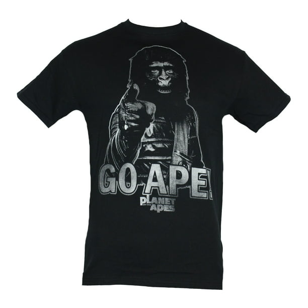 PLANET OF THE APES Men's Black Tees Shirt Clothing 